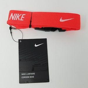 Nike Lanyard Authentic Nike Tag Bright Crimson